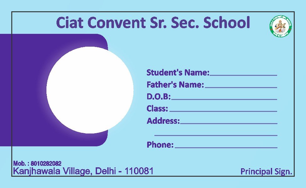 School ID Card (Horizontal) School ID Card (Horizontal)