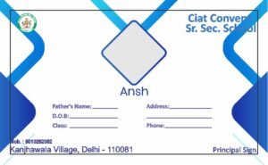 School ID Card (Horizontal)